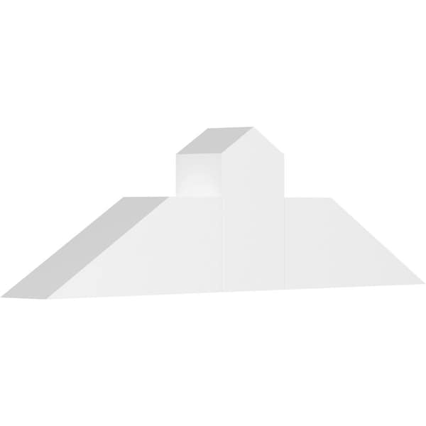 Ekena Millwork Portland Architectural Grade PVC Gable Bracket, 36"W x 10 1/2"H x 4"D x 6"F, 7/12 Pitch GBP036X11X0406POR00 - main